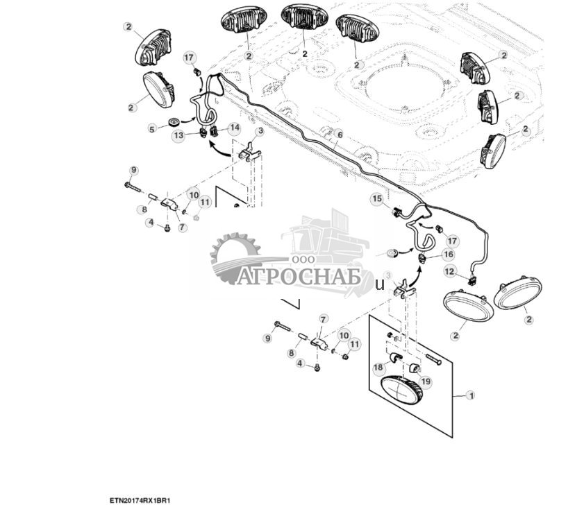 Прожектор, световые приборы, крыша (для Европы, стран СНГ, Северной Африки, Ближнего Востока) - ST772406 402.jpg